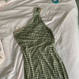 Hot Miami styles body con nude dress